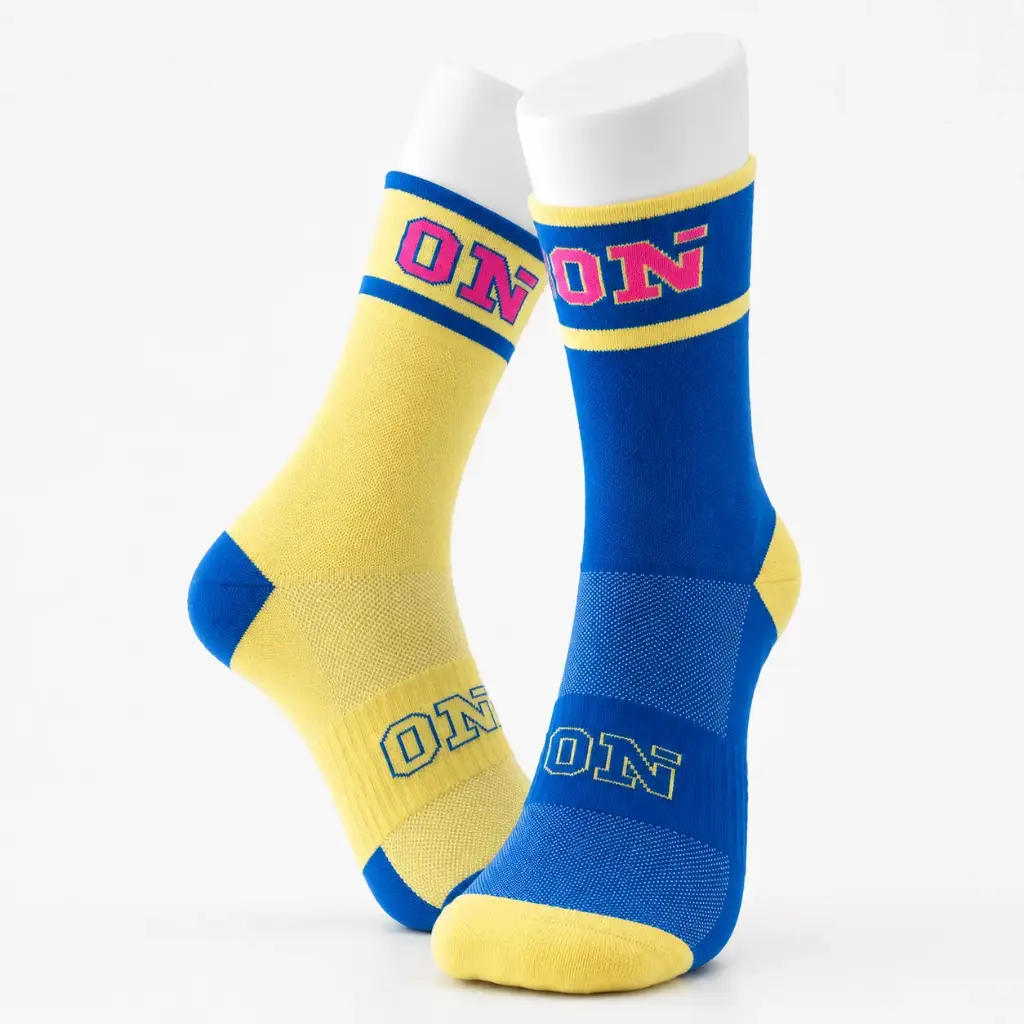 ONi Socks Mid Pastel Yellow/Blue